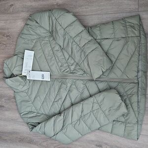 H&M lightweight package jacket olive green women M